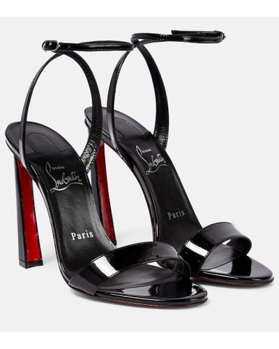 Sandalias Loubi Flip en negro - Christian Louboutin