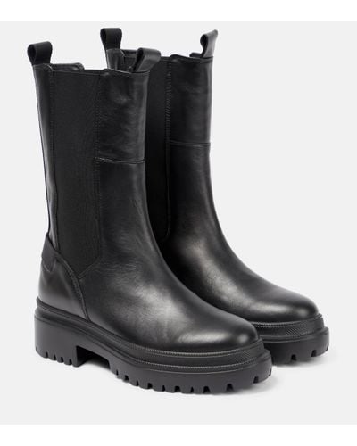 Bogner Chesa Alpina Leather Hiking Boots - Black