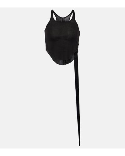 Rick Owens Top raccourci DRKSHDW en coton - Noir