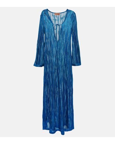 Missoni Jacquard Beach Dress - Blue