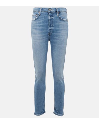 Agolde Nico High-rise Skinny Jeans - Blue