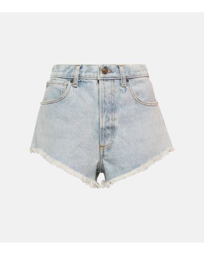 Alanui Short Northern Vibes en jean - Bleu