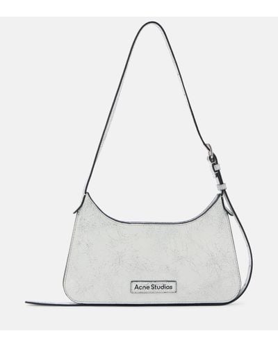 Acne Studios Platt Mini Leather Shoulder Bag - White