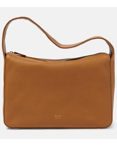 Khaite Elena Leather Shoulder Bag - Brown