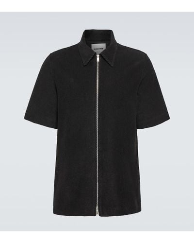 Jil Sander Cotton-blend Shirt - Black