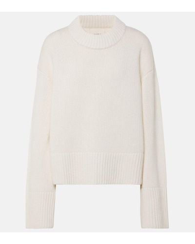 Lisa Yang Pullover Sony in cashmere - Bianco