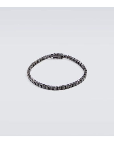 SHAY 18kt Black Gold Tennis Bracelet With Diamonds - Metallic