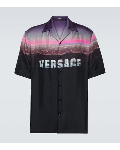 Versace Camicia Bowling Hills - Nero