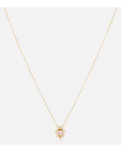 Suzanne Kalan Halskette aus 18kt Gelbgold mit Diamanten - Weiß