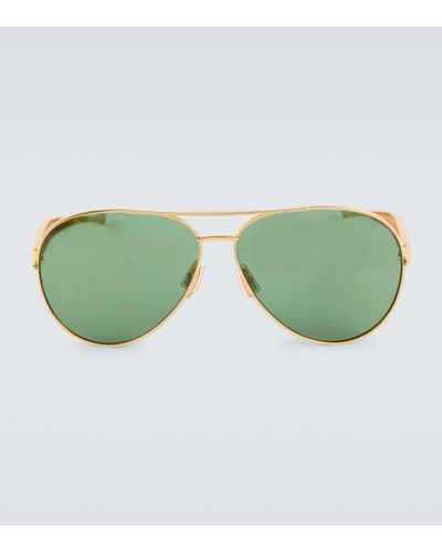 Bottega Veneta Aviator Sunglasses - Green