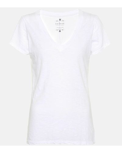 Velvet Lilith Cotton T-shirt - White