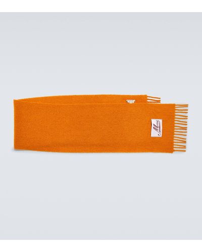 Marni Alpaca Wool-blend Scarf - Orange