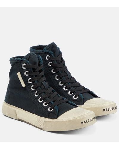 Balenciaga Sneakers Paris distressed - Blu