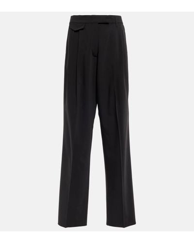 Dorothee Schumacher Pantalon Modern Sophistication en laine melangee - Noir