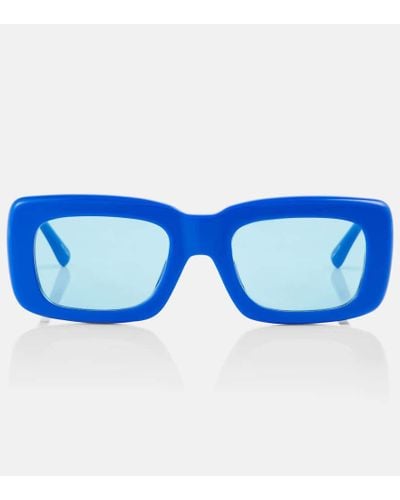 The Attico X Linda Farrow gafas de sol Marfa rectangulares - Azul