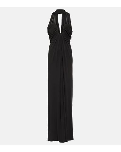 Saint Laurent Robe longue - Noir