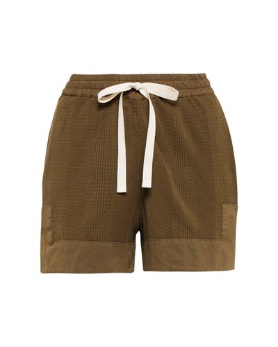 Jil Sander Cotton Shorts - Green