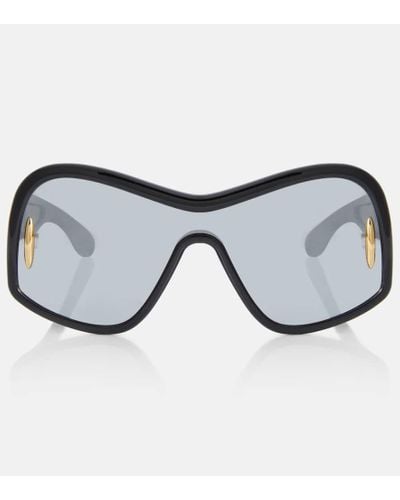 Loewe Anagram Shield Sunglasses - Black