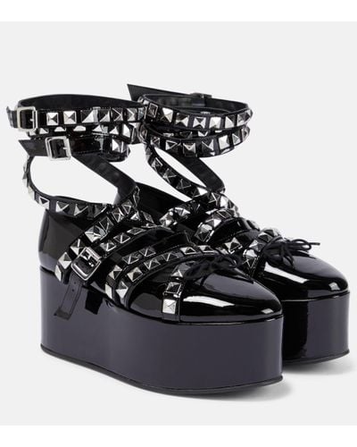 Noir Kei Ninomiya X Repetto – Chaussures plates a plateforme - Noir