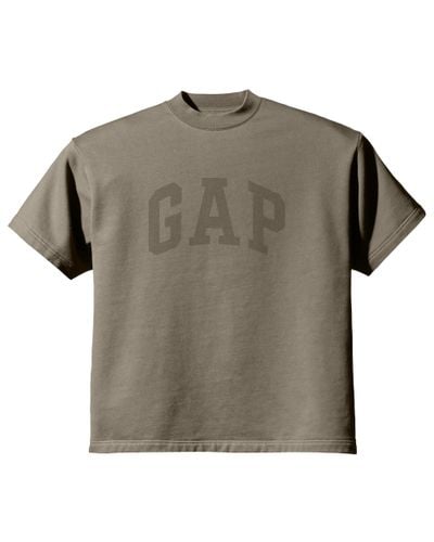 Yeezy Gap T-shirt cropped Dove in misto cotone - Neutro