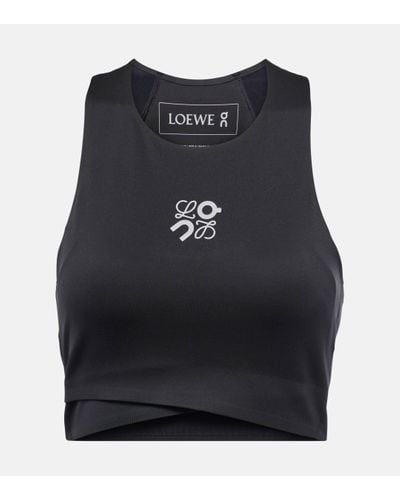 Loewe X On Logo Bra Top - Black