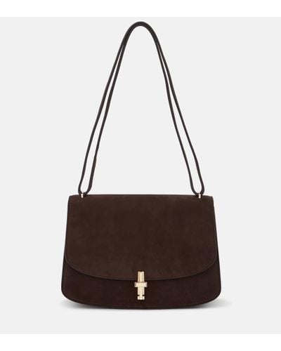 The Row Sofia 10 Leather Shoulder Bag - Brown