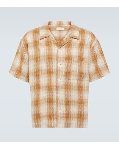 FRAME Plaid Cotton Shirt - Natural