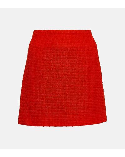 Blazé Milano Coci Wool-blend Miniskirt - Red