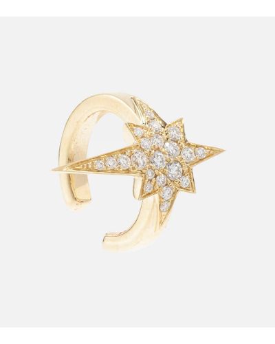 Robinson Pelham Einzelner Ear Cuff North Star aus 14kt Gelbgold mit Diamanten - Mettallic