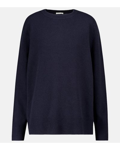 The Row Wool And Cashmere Sweater - Blue