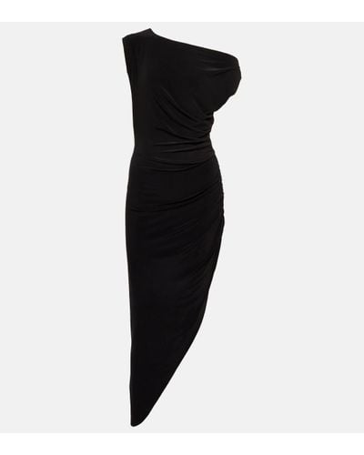 Norma Kamali Off-shoulder Jersey Gown - Black