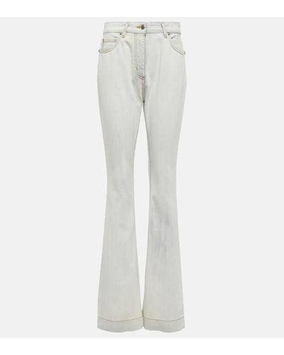 Etro High-Rise Flared Jeans - Weiß