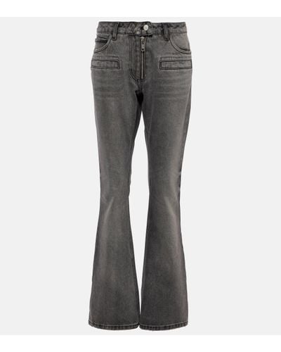Courreges Low-rise Straight Jeans - Grey
