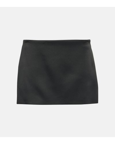Khaite Jett Crepe Miniskirt - Black