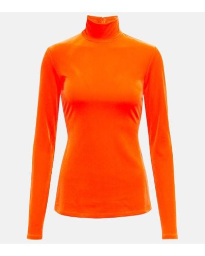 Victoria Beckham Lupetto in velluto - Arancione