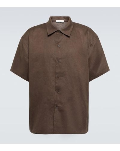 Commas Camisa de lino - Marrón