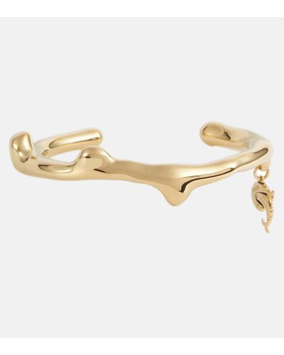 Emilio Pucci Gold-plated Pendant Cuff Bracelet - Metallic