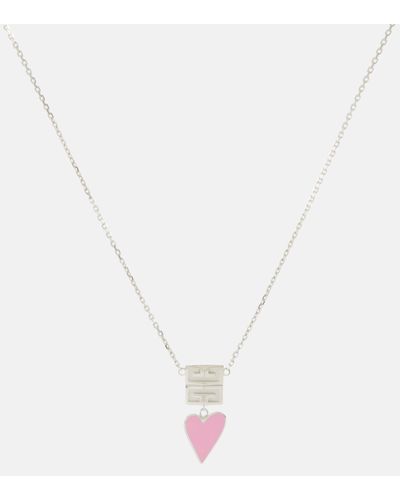 Givenchy 4g Heart Necklace - White