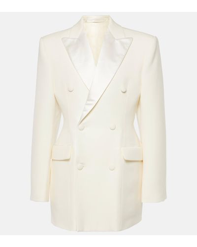 Wardrobe NYC Robe blazer en laine - Blanc