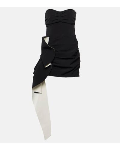 Jonathan Simkhai Adina Draped Minidress - Black