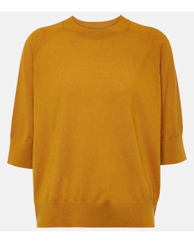 Dries Van Noten Pullover in lana - Arancione
