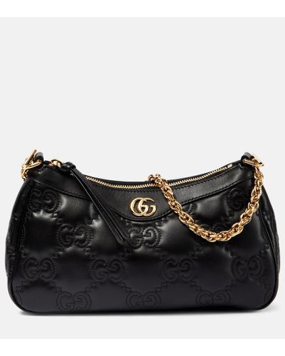 Gucci GG Matelasse Shoulder Bag - Black