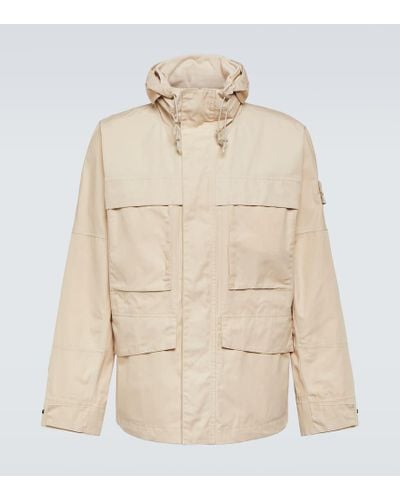 Stone Island Ghost Compass Cotton Jacket - Natural