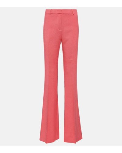 Etro High-rise Flared Trousers - Pink