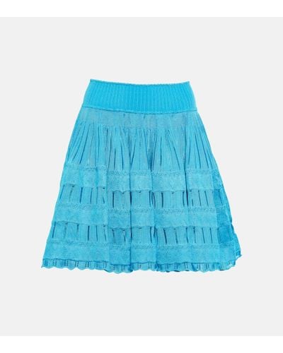 Alaïa Minifalda Crinoline - Azul