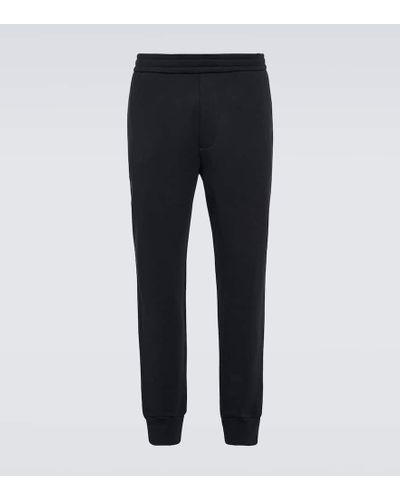 The Row Pantalones Edgar de jersey de algodon - Azul