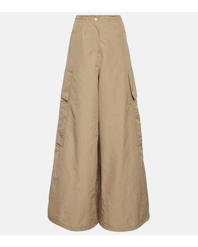 Palm Angels Pantalon cargo oversize - Neutre