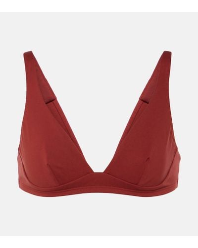 Loro Piana Marine Bikini Top - Red