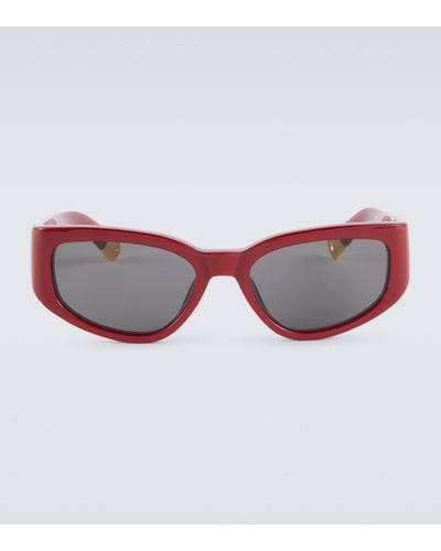 Jacquemus Lunettes de soleil Gala ovales - Marron