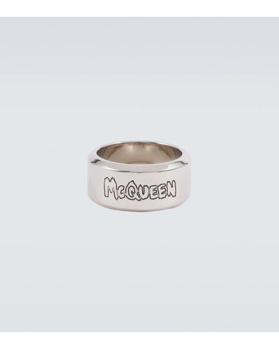 Alexander McQueen Ring - Weiß